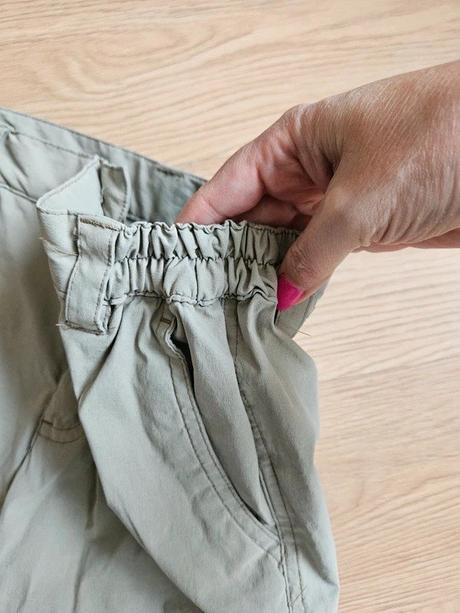 Plátěné kalhoty/kraťasy, vel. 152, 152