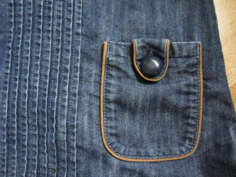 Peckovní džínová šatovka, sukně, next,98