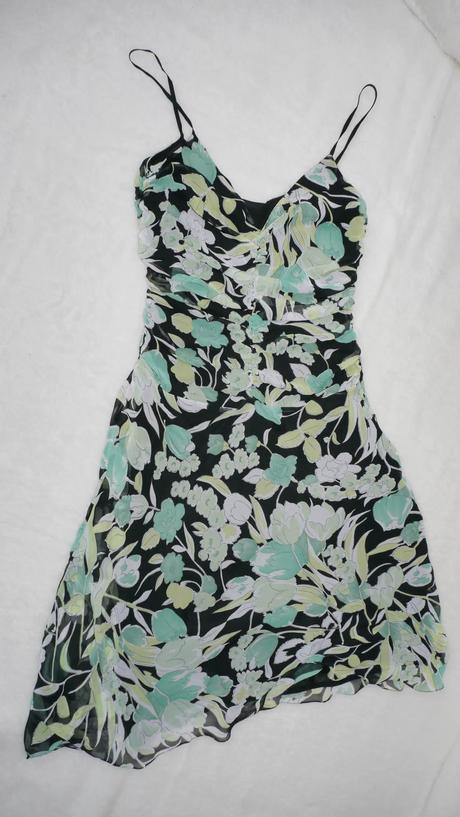 Zeleno-cerne saty mng na raminka, mango,xs