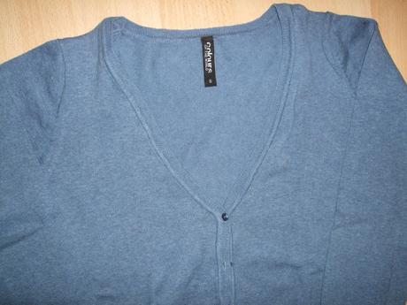 Jemný modrý sveter colours of the world, takko,s