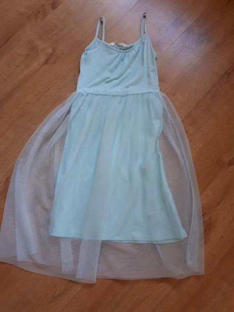 Hezké letní šaty s tylovou sukní, h&m,134
