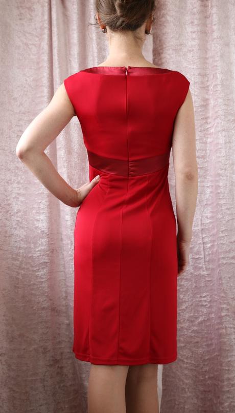 Červené elegantní bodycon šaty vel 38, m