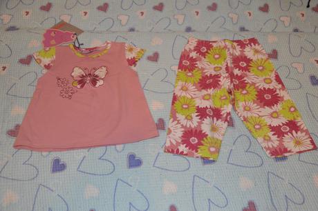 Komplet tunička + legínky, praktický vzorek, 74