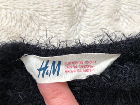 122/128 cerny svetr h&m, h&m,122