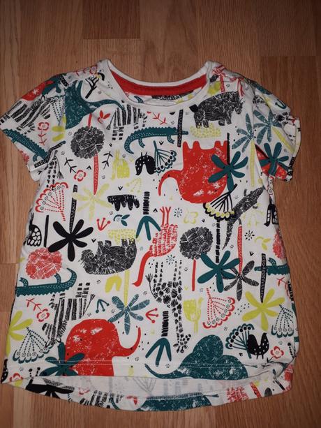 Bílé tričko se slony 92, tu,92