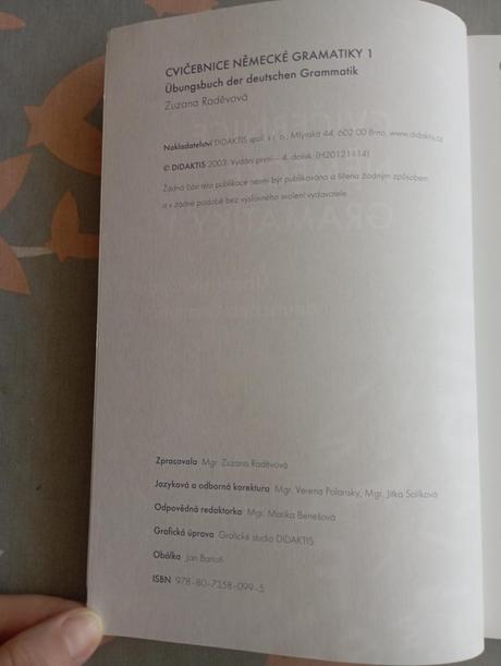 Cvičebnice německého jazyka, 