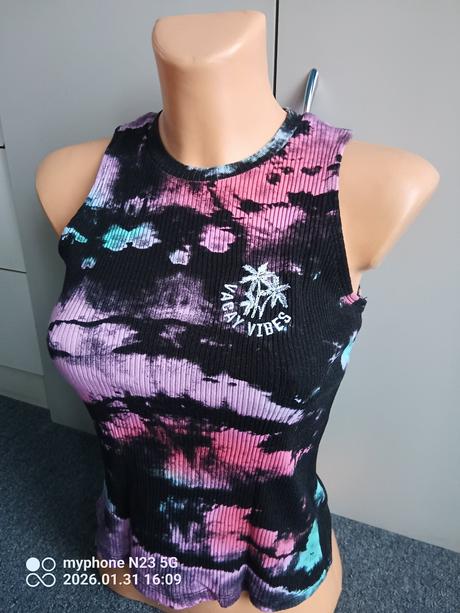 Tílko strakaté zn."h&m" vel."158-164", h&m,158