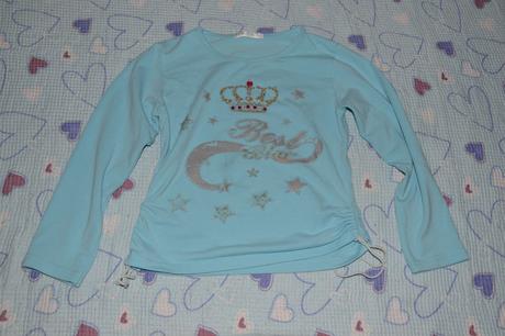 Tyrkysové tričko s kamínky, 128