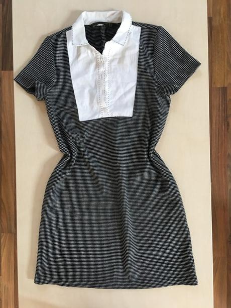 Vzorek šaty s košilovou vsadkou, vel xs/s, zara tr, zara,xs