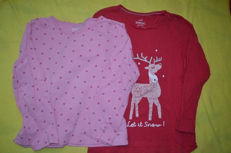 2x dívčí tričko,110-116,bavlna, lupilu,110