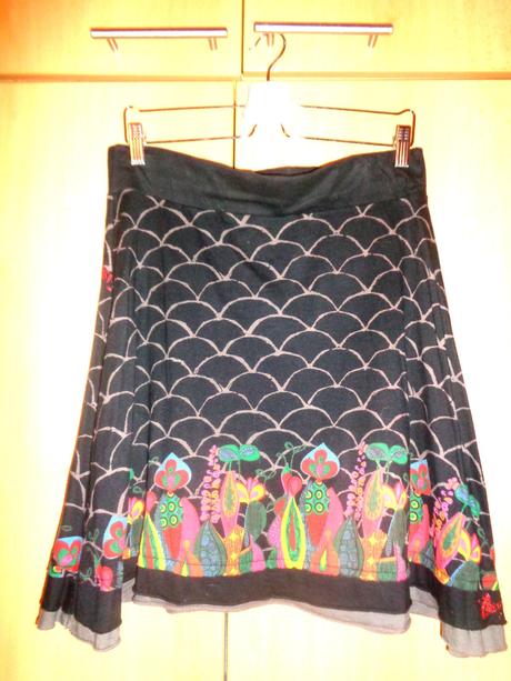 Černá sukně desigual, desigual,l