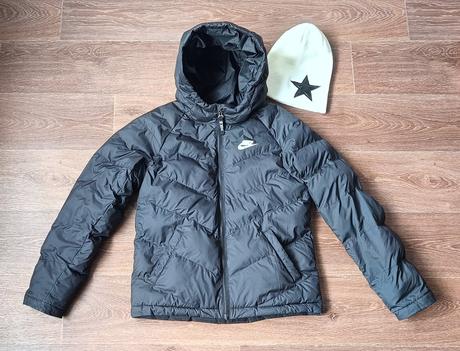 Zimní bunda nike vel. l 147/158 + čepice, nike,146
