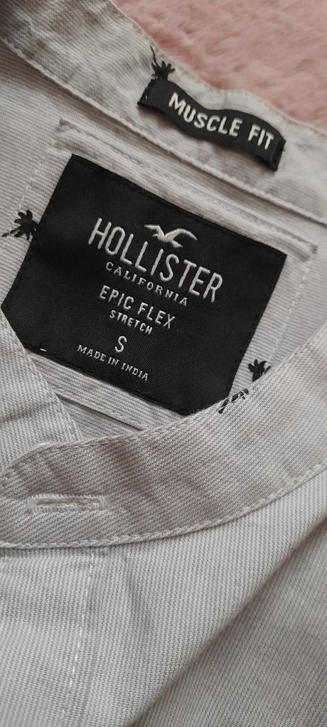 Hollister košile s krátkým rukávem muscle fit, hollister,s