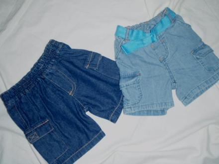 Duo měkkoučkých riflových kraťásků, early days,62