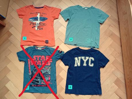 Triko krátký rukáv - 128 - star wars, h&m,128