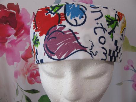 Karneval-barevná čepice pro kuchaře,kuchařku,