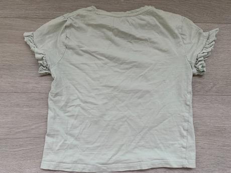 Dívčí zelené tričko, králíčci, vel. 128, c&a,128