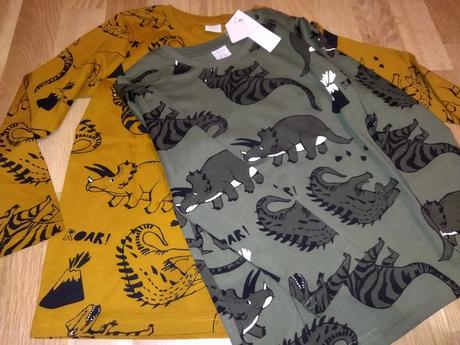 2x tričko s dinosaury 122 lindex, lindex,122