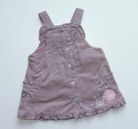 P158 manšestrové celo propínací šaty vel. 62, next,62