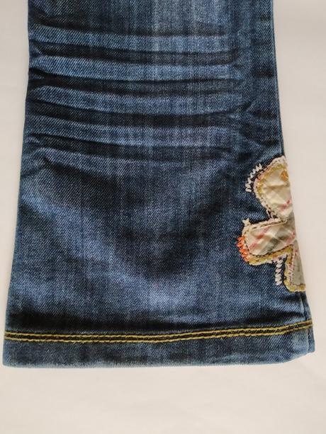 Nádherné džíny next s výšivkami, next,98