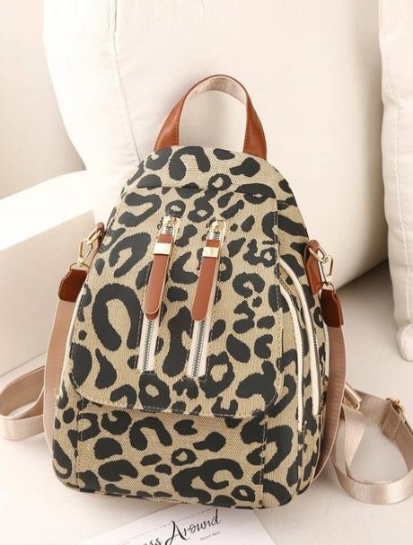 Leopardí malý batůžek s popruhem přes rameno, 