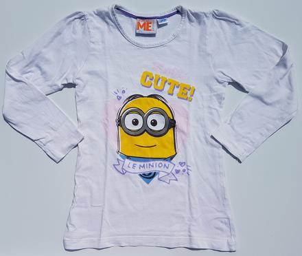 G198 dívčí triko mimoni vel. 110-116, 110