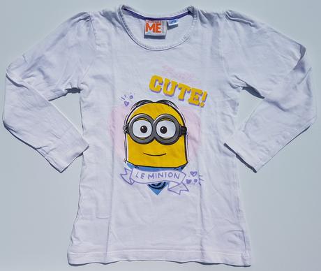 G198 dívčí triko mimoni vel. 110-116, 110