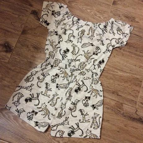 Kočičkový bavlněný overal, nutmeg,134