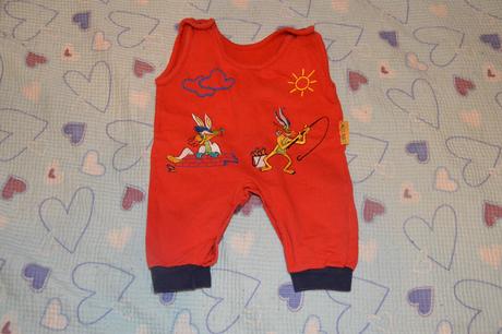 Bavlněný overal s výšivkou, 68