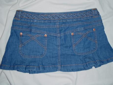 Bombastická riflová sukýnka - bokovka, 164