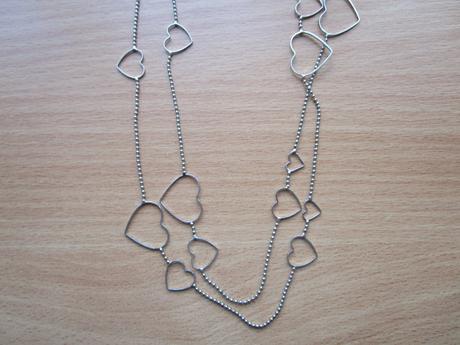 Zajímavý dvojitý řetízek se srdíčky, 