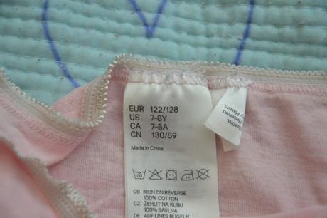 122 128 dívčí kalhotky s my little ponny, h&m,128