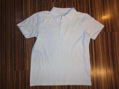 Bílé bavlněné vroubkované tričko s límečkem, tu,122