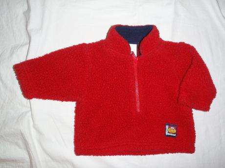 Teploučká červená chlupatka pro nejmenší, adams,56