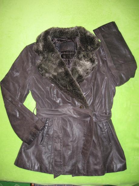 Dámský kožený kabát c&a, c&a,38
