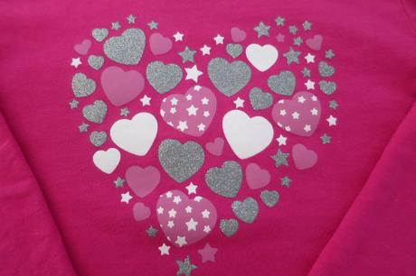 Proužkaté, sytěrůžové a srdíčkové tričko - 3 kusy, lupilu,86