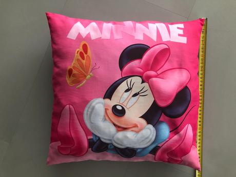 Sytárůžová polštářek 40x40cm myška minnie s výplní, šířka (cm): 40,délka (cm): 40