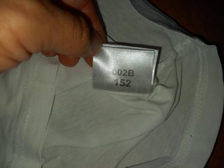 Biele basic tričko, 152