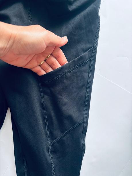 K4/ legíny černé s kapsičkou - v.s, primark,s