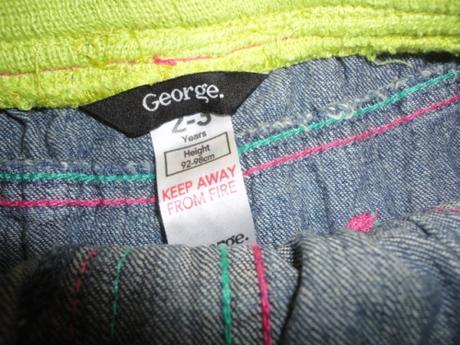 Krásná sukýnka george, vel. 2-3 roky, george,98
