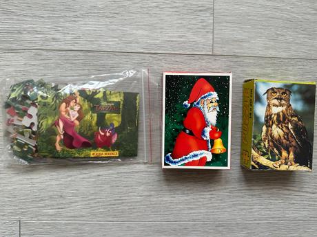 Puzzle (tarzan, vánoční, sova), 3 ks,