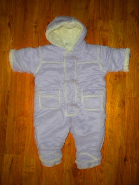 Krásná teploučká fialková kombinéza, ladybird,68