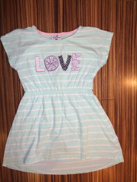 Krásné mentolové pruhované šaty, topolino,116