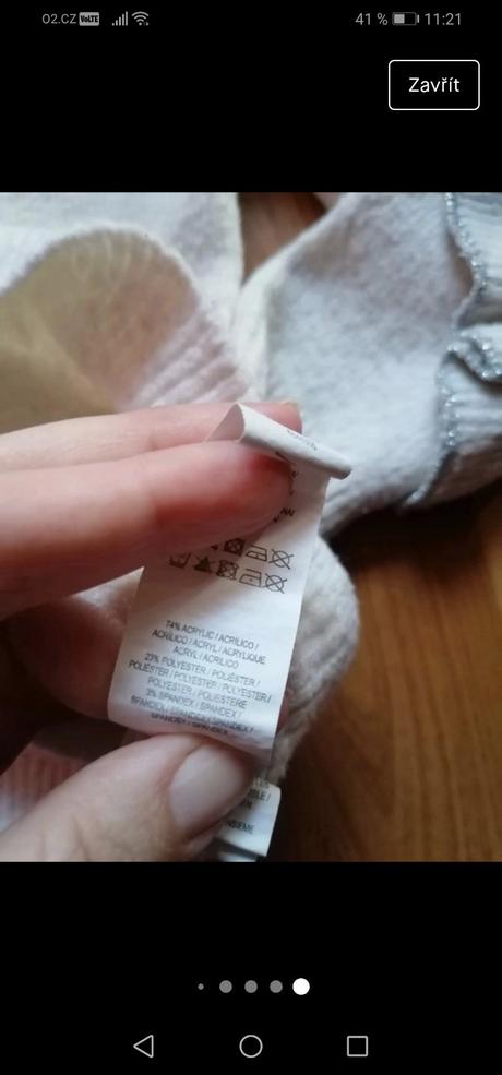 Dětský svetr se stříbrným zdobením, primark, primark,116