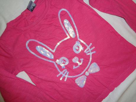 Nádherné růžové tričko s králíčkem, kiki&koko,98