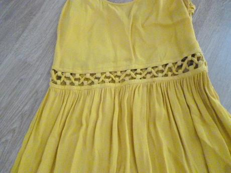 Hořčicové šaty vel. s pro maminy, topshop,s