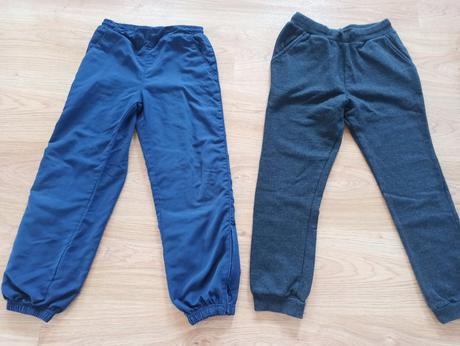 Tepláky+šusťáky vel.134/140, 134