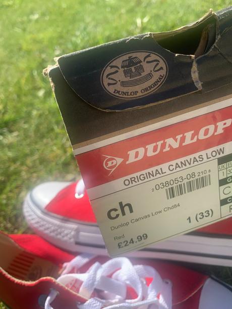 Červené boty & tenisky dunlop vel. 33, 33