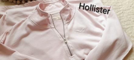 Hollister sv. růžová mikina se stojáčkem, hollister,l