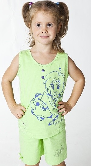 Dívčí bavlněné tílko,český výrobce, 98